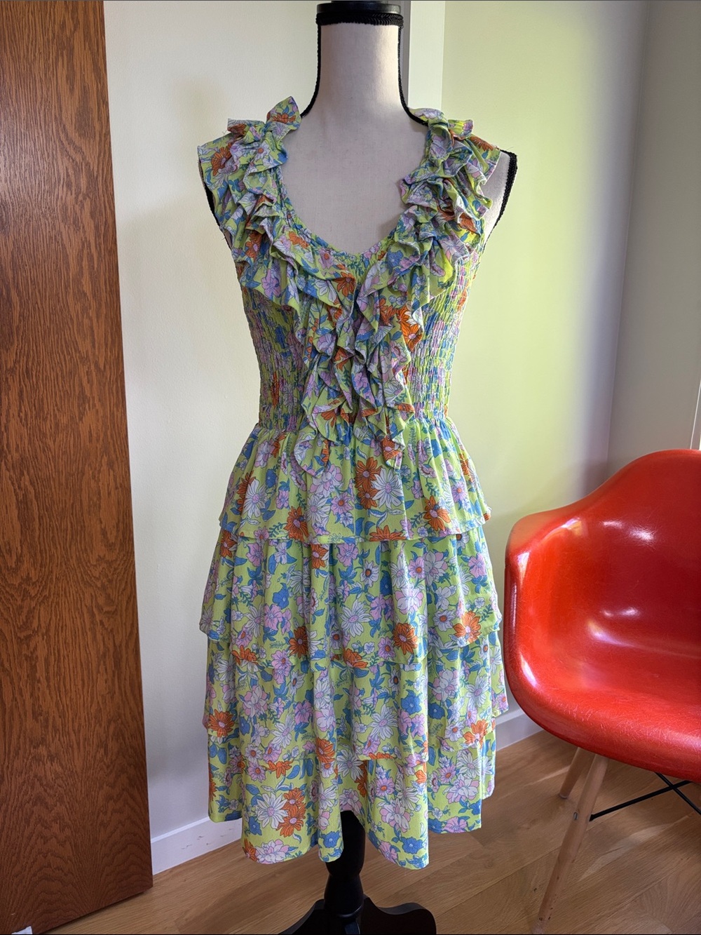 Floral Ruffled Dress - Picture 1 of 9
